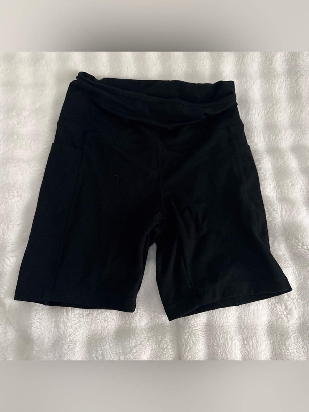 Danskin Black Bike Shorts with Side Pockets